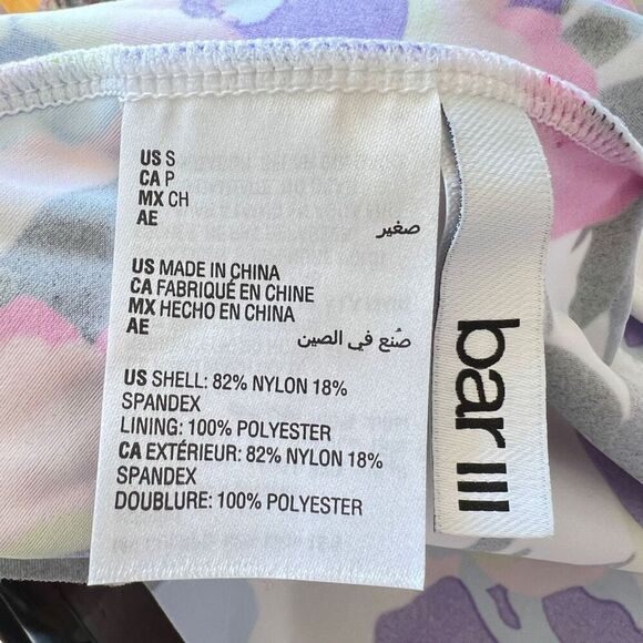 Bar III Paradise Garden Tankini Top Floral Print Size Small - Picture 11 of 12